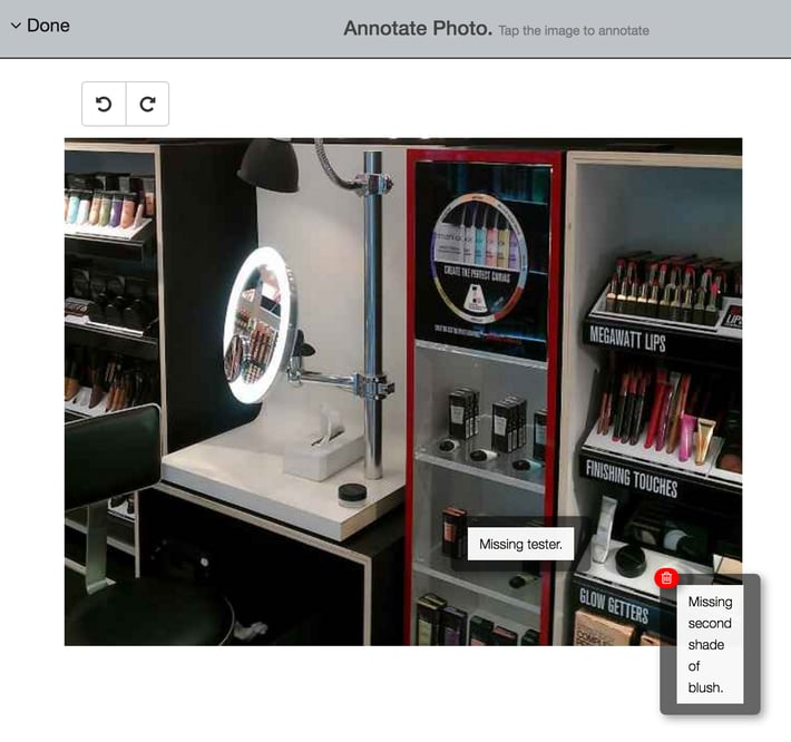 An example photo of how IntouchCheck allows for photo upload for retail checklists. An example photo of how IntouchCheck allows for photo upload for retail checklists.
