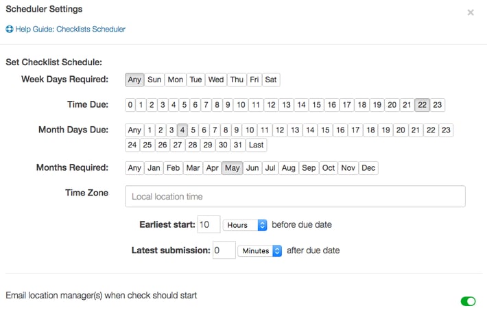 Screenshot of IntouchCheck and how easy it is to create and schedule checklists for upcoming retail campaigns Screenshot of IntouchCheck and how easy it is to create and schedule checklists for upcoming retail campaigns